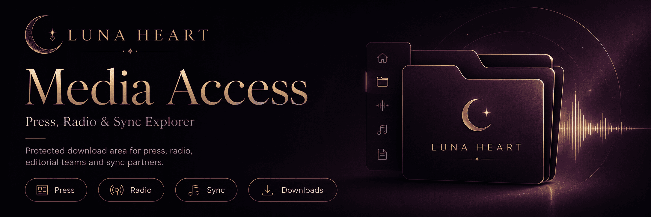 Luna Heart Media Access - Press, Radio & Sync Explorer
