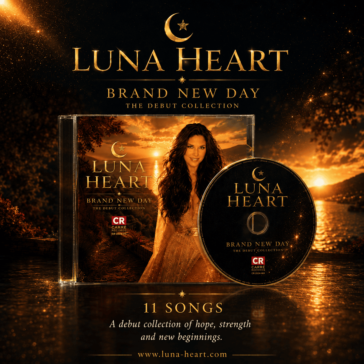 Luna Heart Brand New Day physical CD and packaging